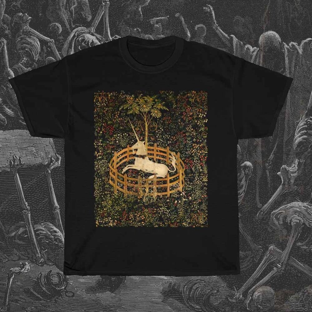 Unicorn In Captivity Shirt Unicorn Tshirt Cottagecore Shirt Dark Academia